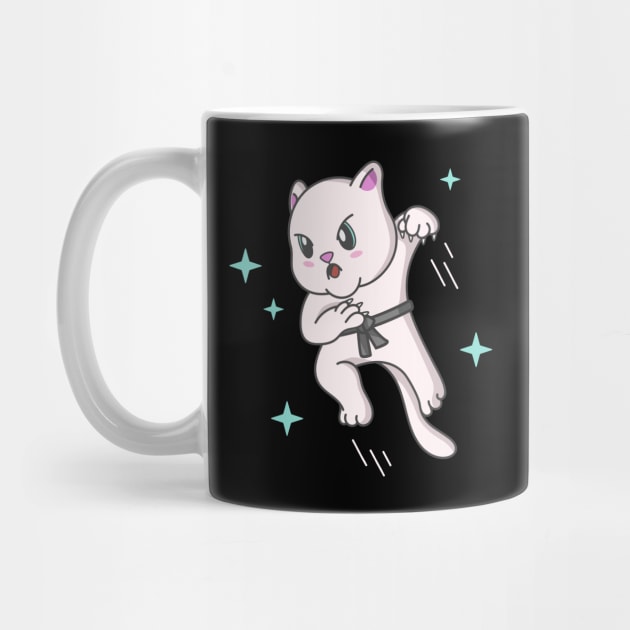 Kawaii Cat Ninja Kitten Fighter Karate by Foxxy Merch